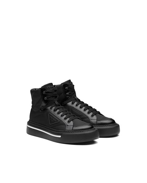 prada velvet high tops|prada high top sneakers women's.